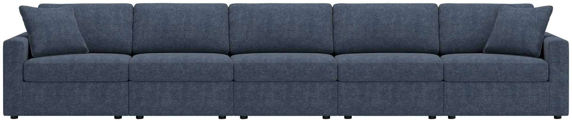 Modmax - 5-Piece Sectional With LAF / RAF Corner Chairs And 3 Armless Chairs - Ink