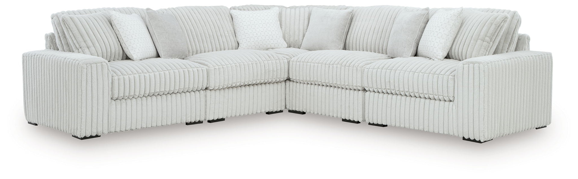 Stupendous - 5-Piece Sectional With LAF / RAF Corner Chairs - Alloy