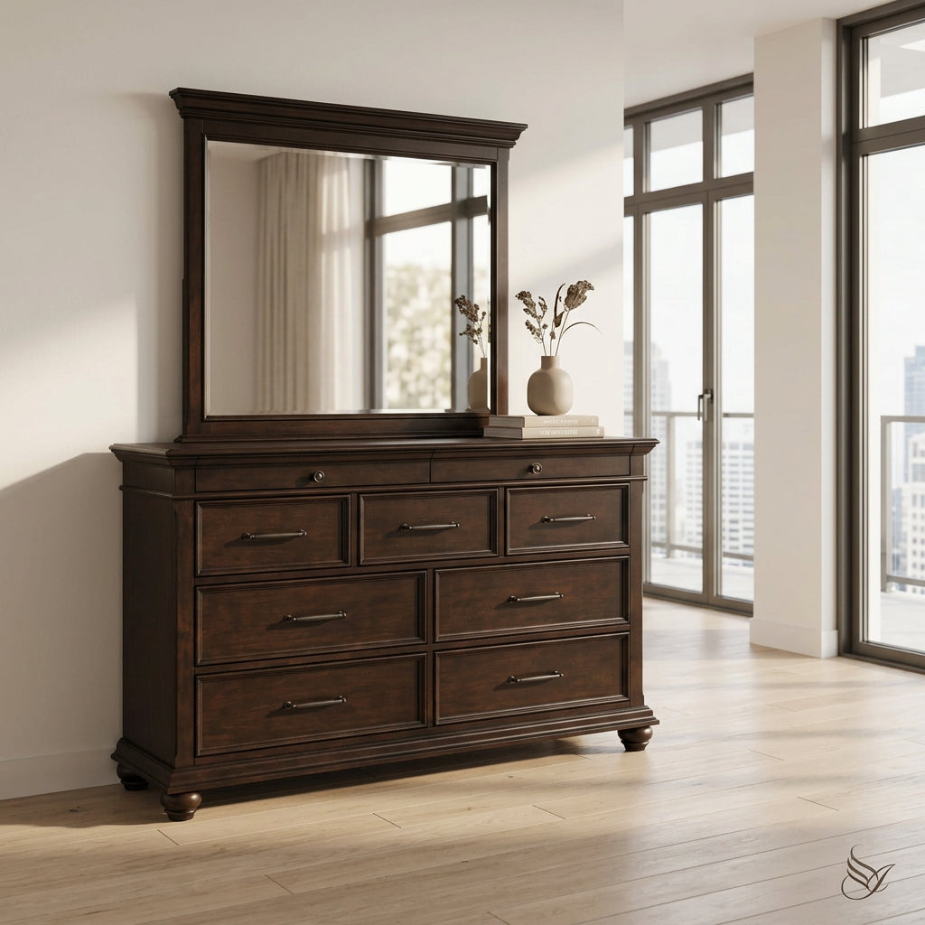Grant Dresser and Mirror