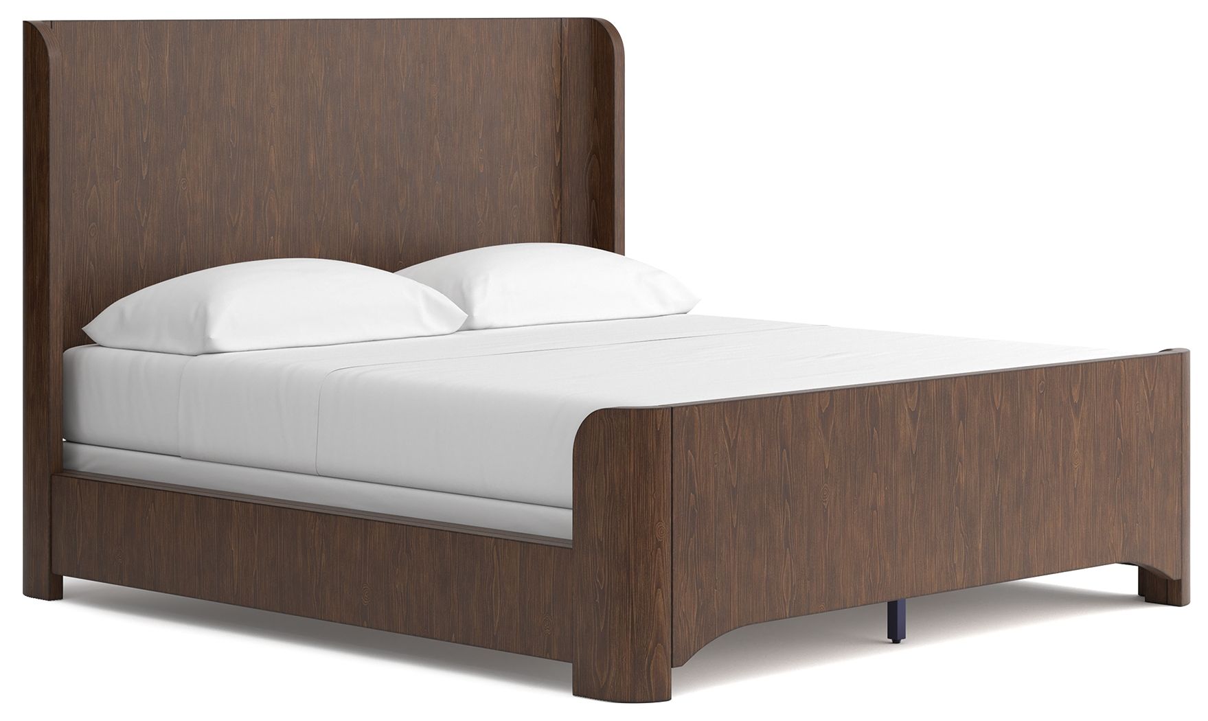 Neo - California King Panel Bed - Rich Brown