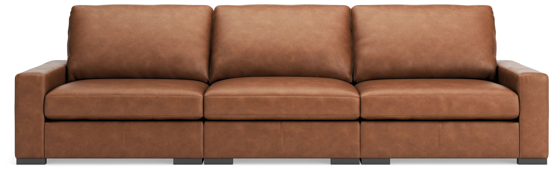Calden - 3-Piece Sectional Sofa - Caramel