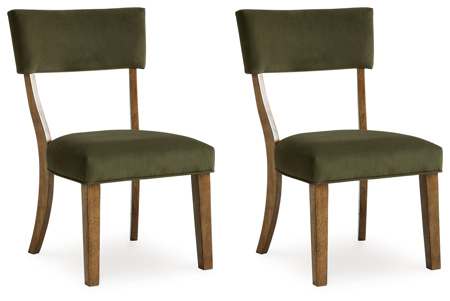Steenlage - Dining Upholstered Side Chair (Set of 2) - Green / Brown