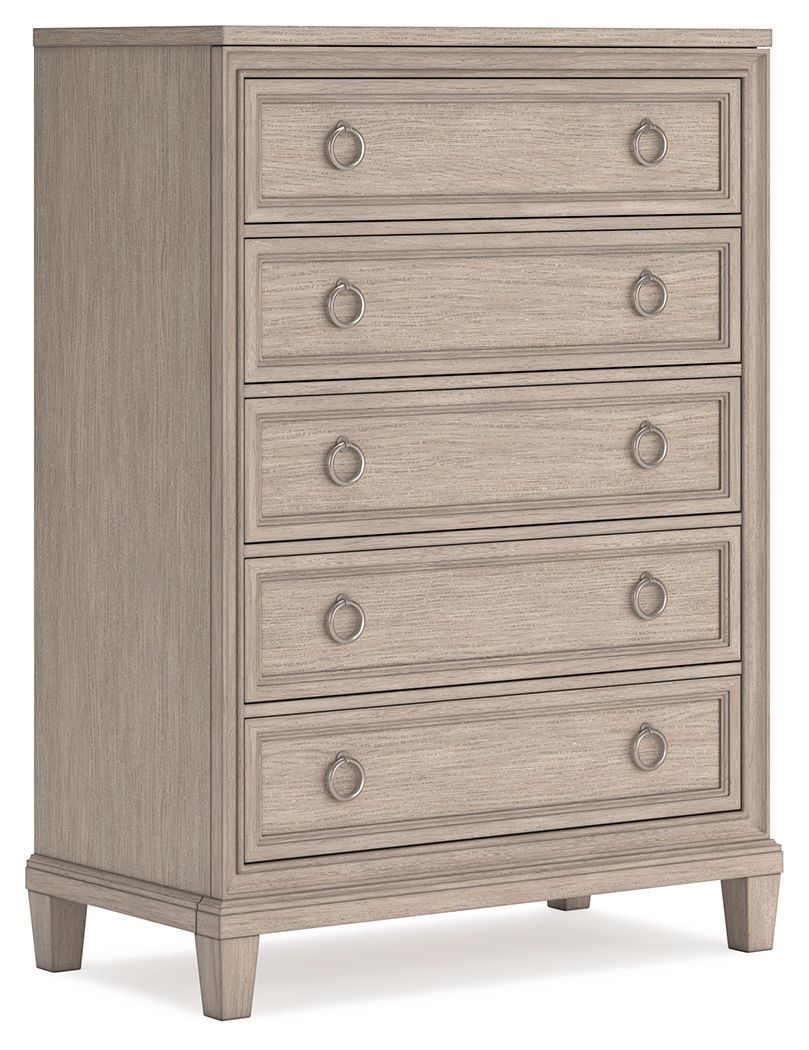 Jorlaina - Five Drawer Chest - Light Grayish Brown