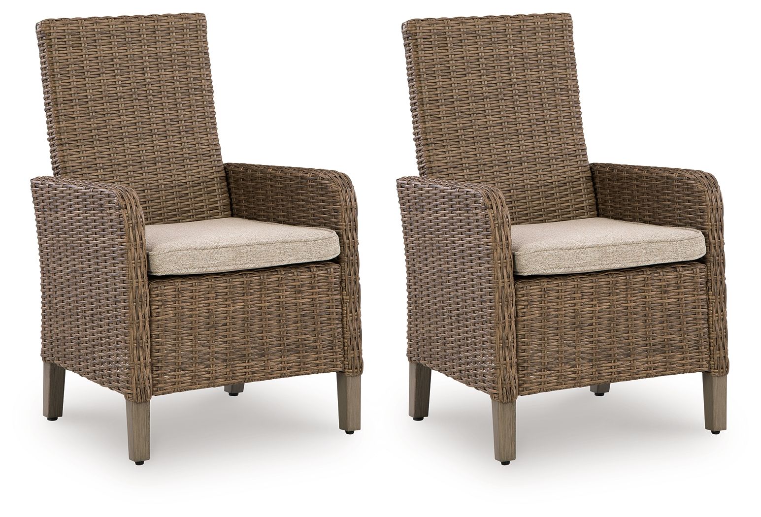 Revare Beach - Arm Chair With Cushion - Beige