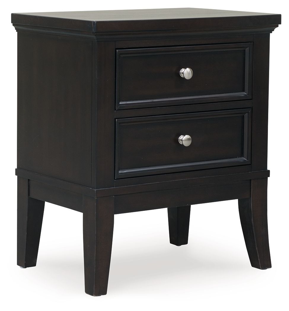 Bambori - Two Drawer Night Stand - Dark Brown