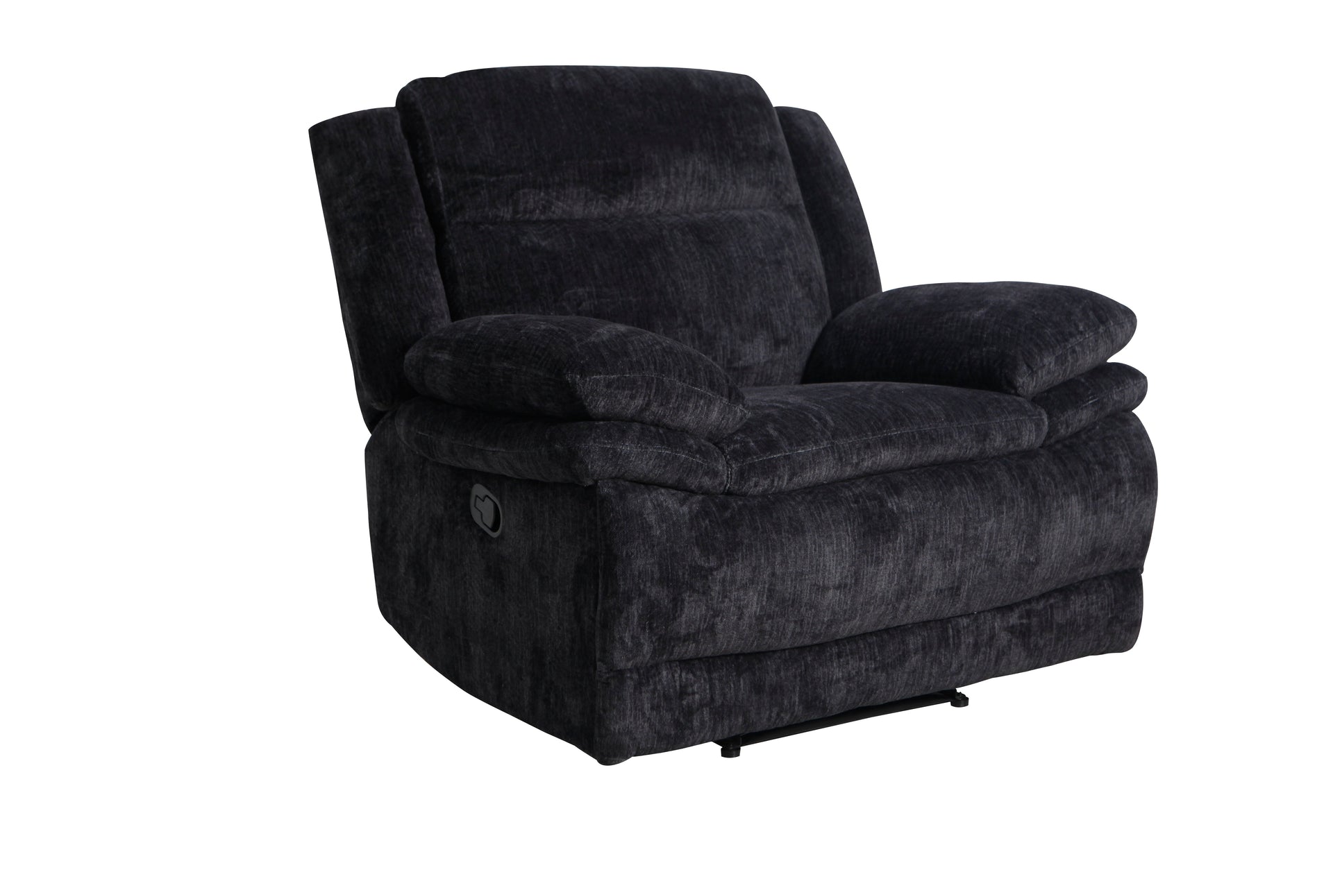 Zaftig Ebony Manual Recliner
