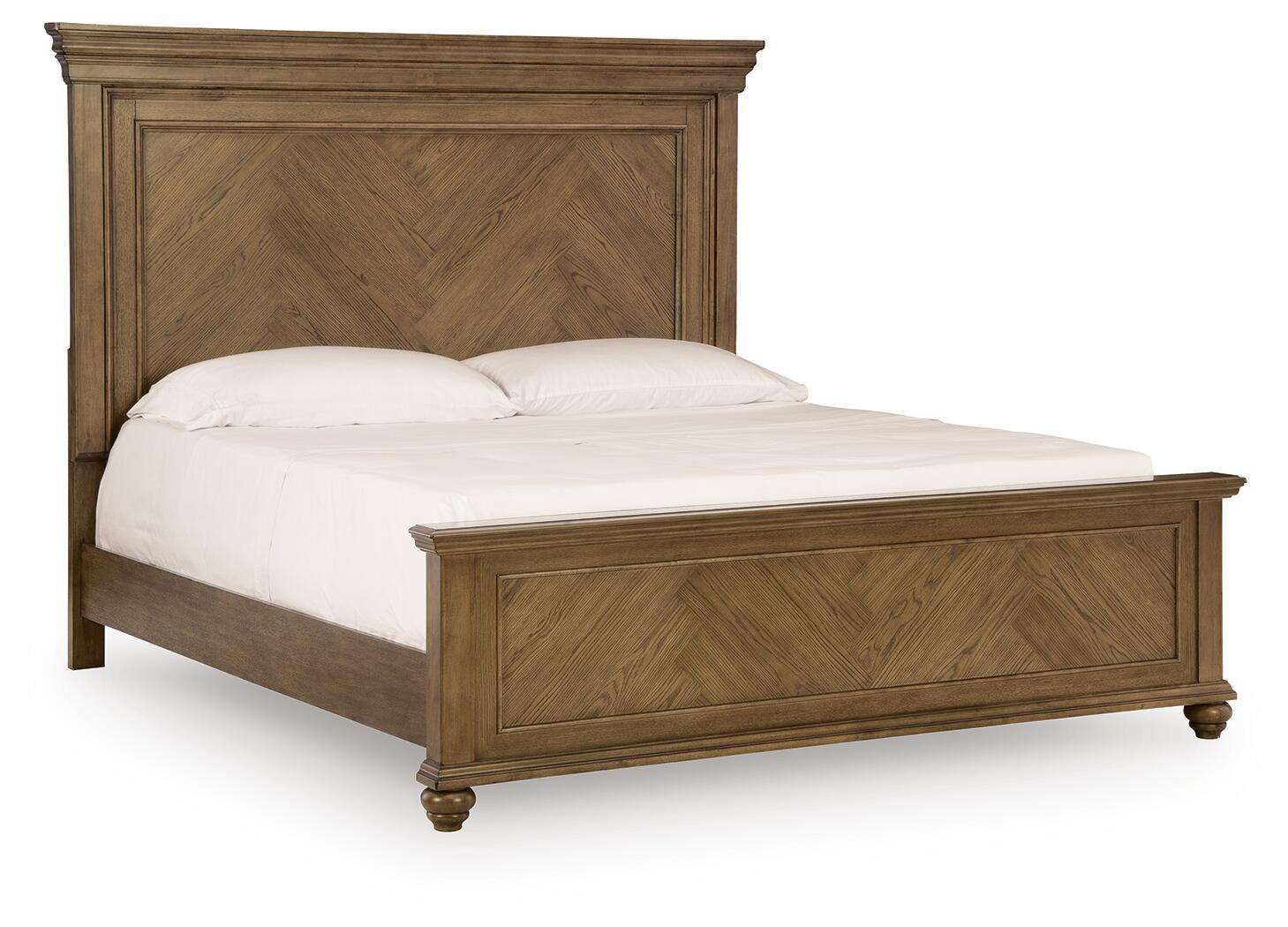Waynely - California King Panel Bed - Medium Brown