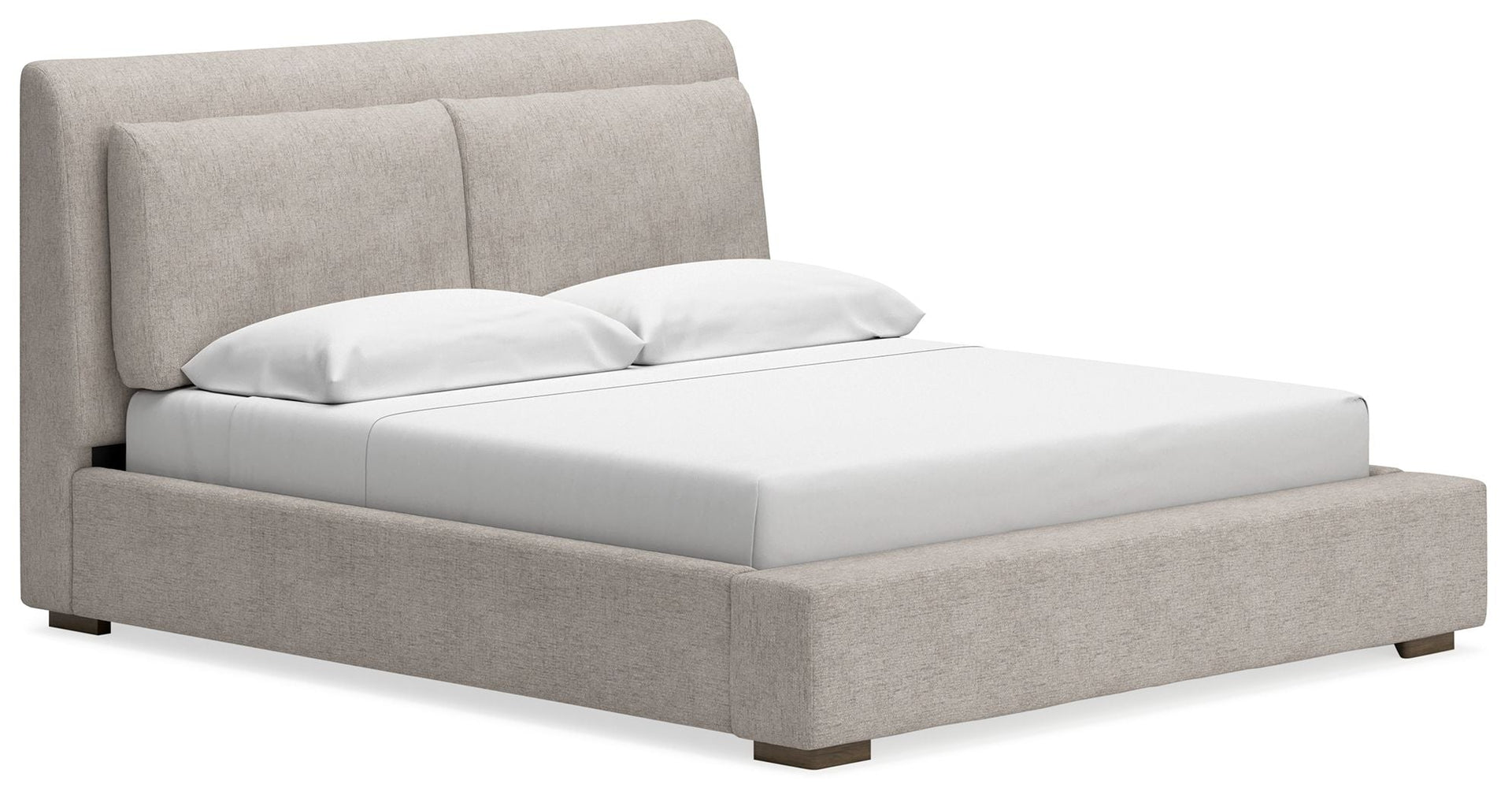 Cabalynn - California King Upholstered Bed - Light Brown