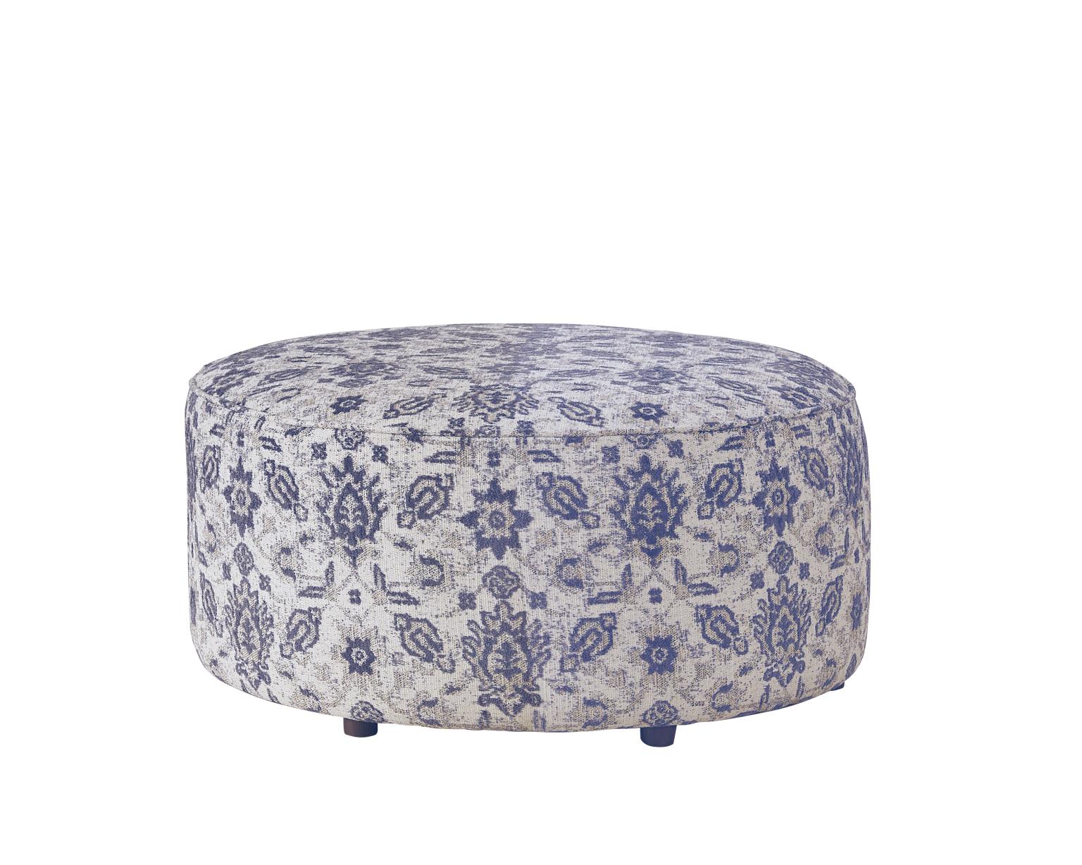 Wowza Navy Cocktail Ottoman