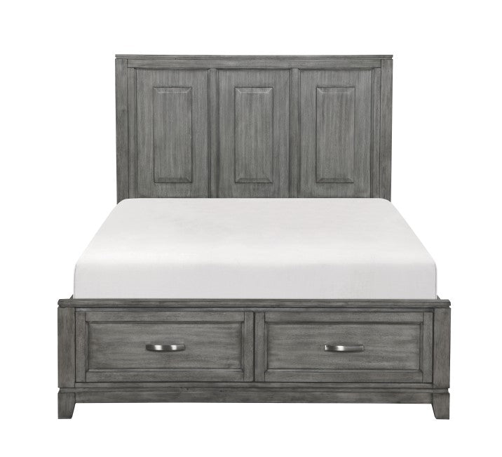 Garretson Gray King Storage Bed
