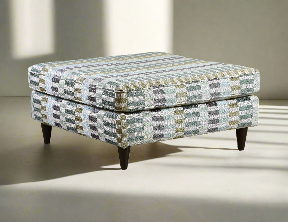 Elise Ink Cocktail Ottoman