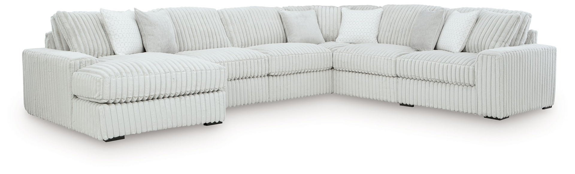Stupendous - 6-Piece Sectional With LAF Corner Chaise - Alloy