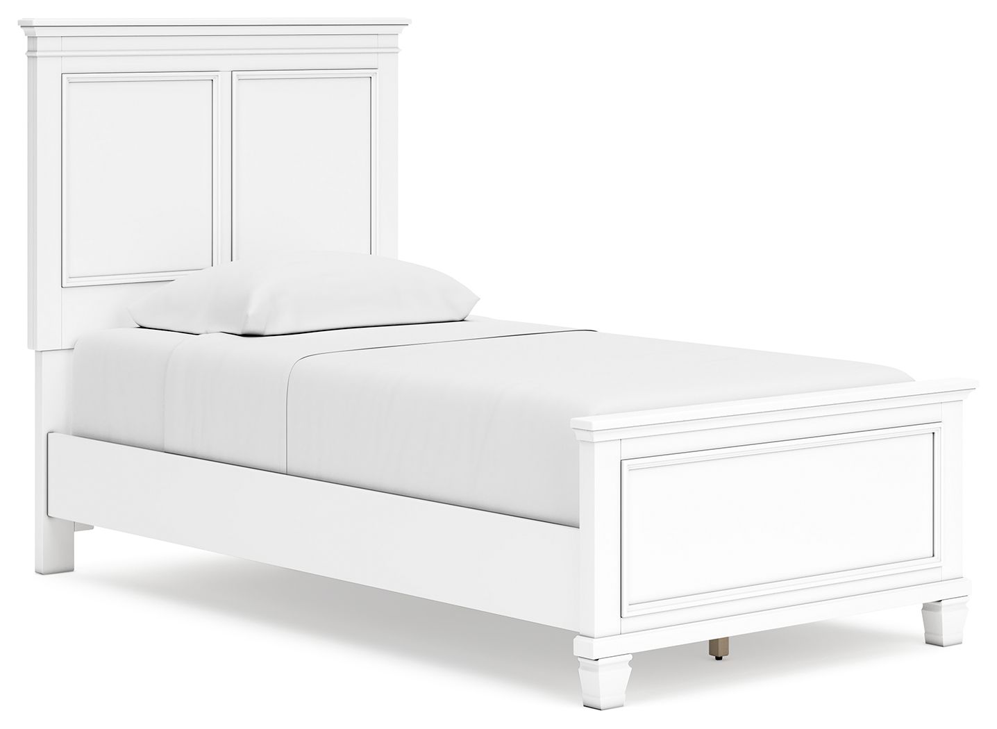 Fortman - Twin Panel Bed - White