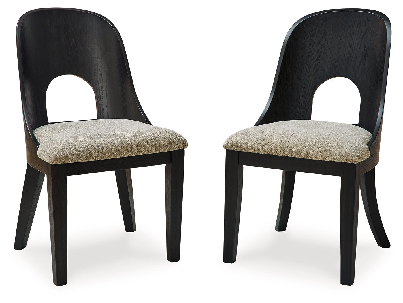 Rowanbeck - Dining Upholstered Side Chair - Gray / Black