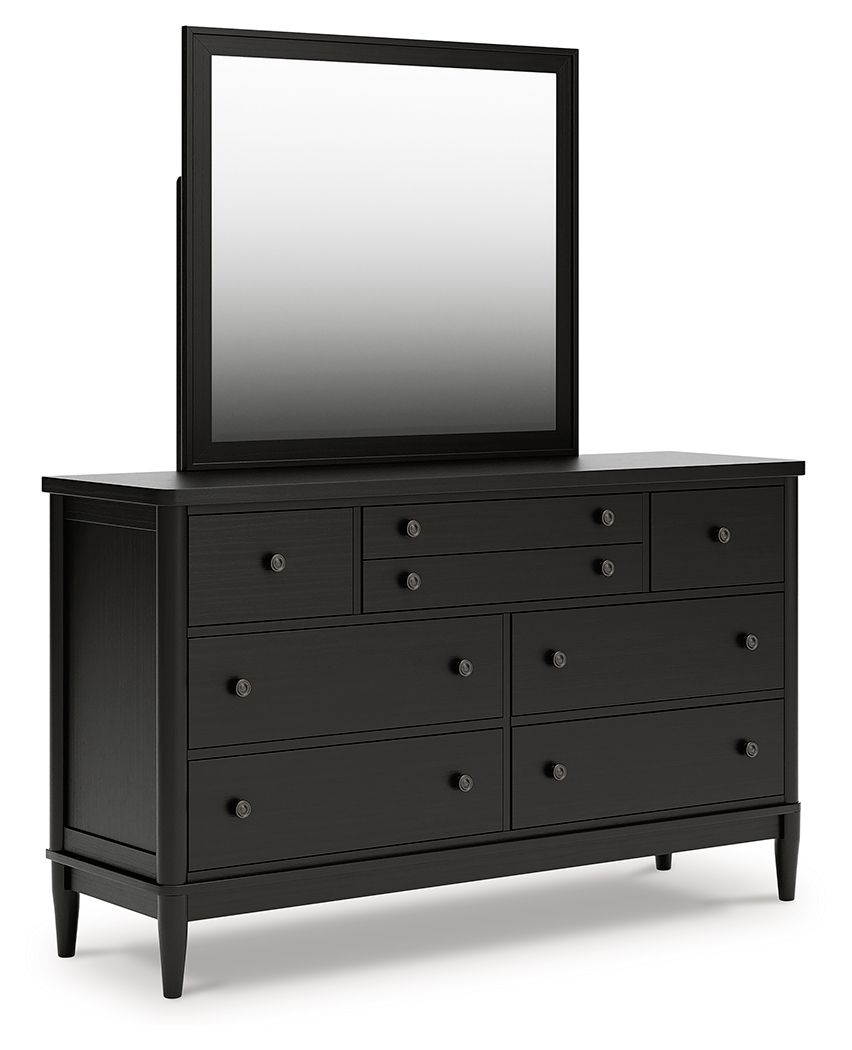 Portdown - Dresser and Mirror - Black