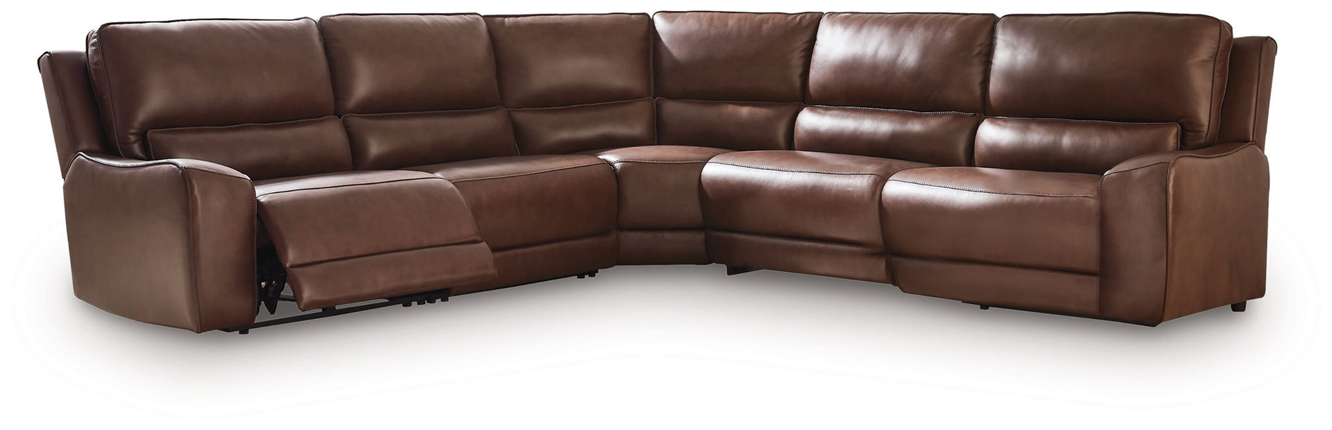 Silverbrooke - 5-Piece Power Reclining Sectional - Canyon