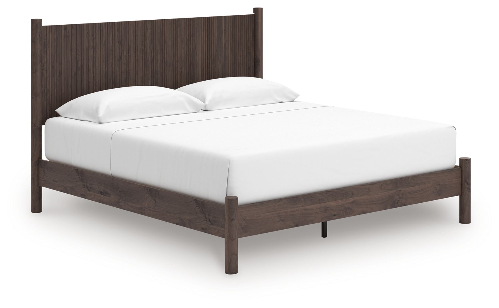 Cadmori - King Panel Platform Bed - Brown