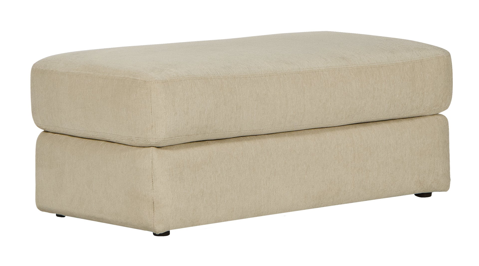 Lamar Cream Ottoman