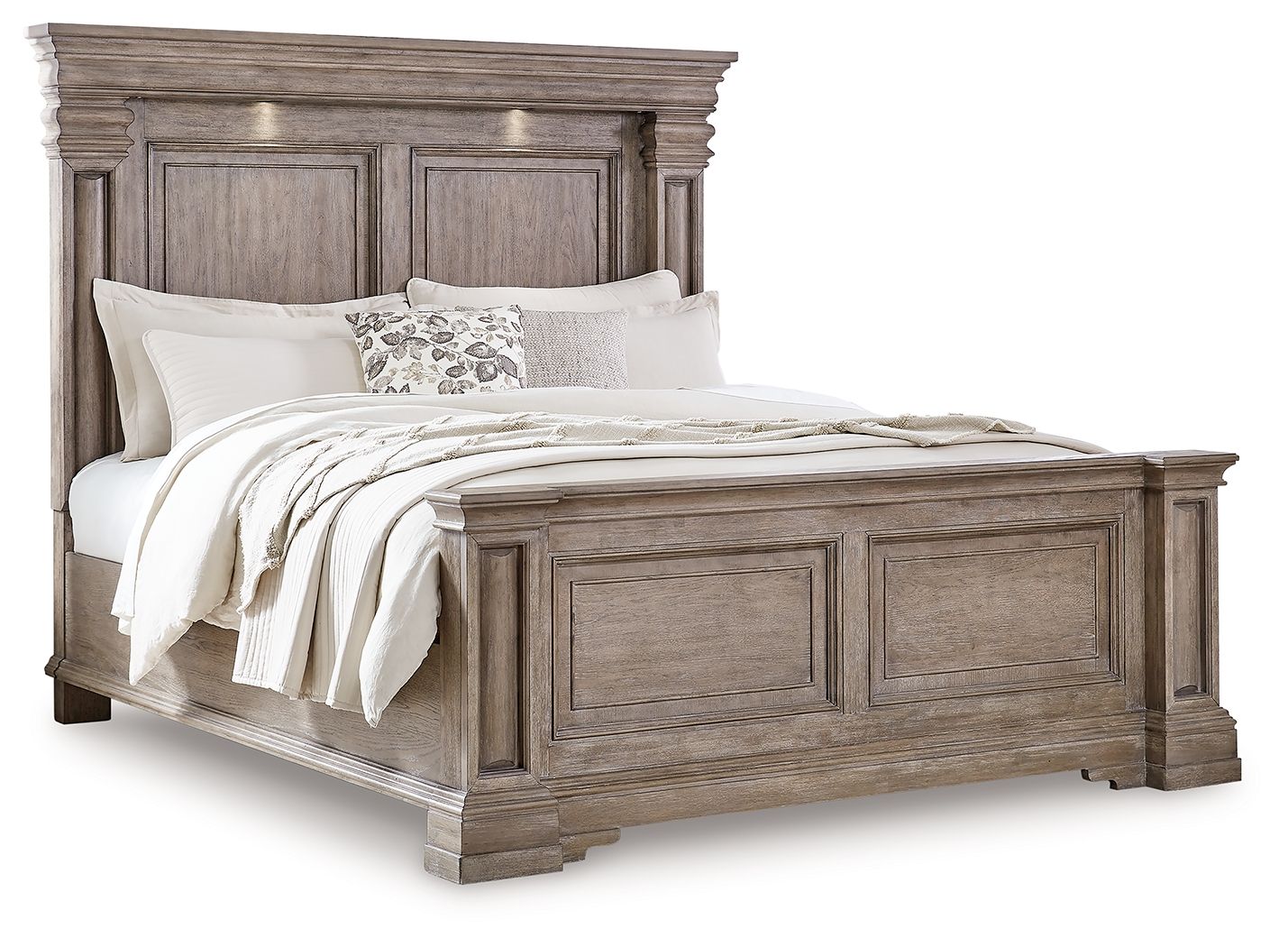 Blairhurst - Queen Panel Bed - Light Grayish Brown