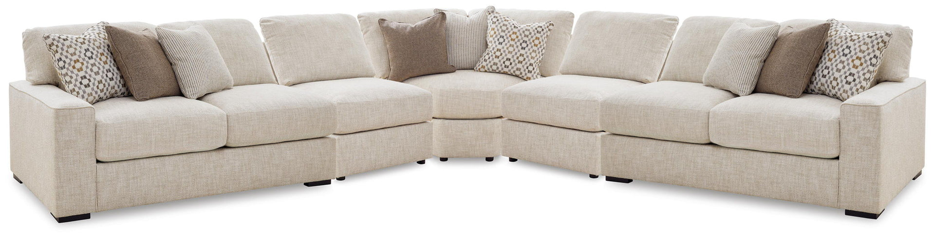 Abberson - 5-Piece Sectional - Oatmeal