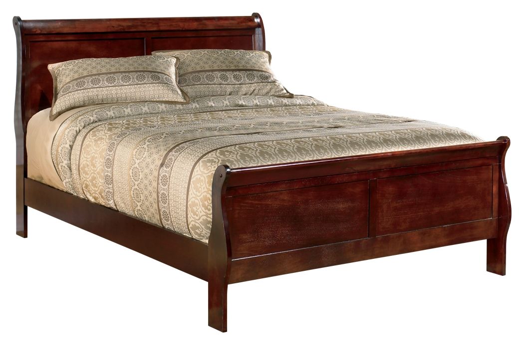 Alisdair - California King Sleigh Bed - Dark Brown