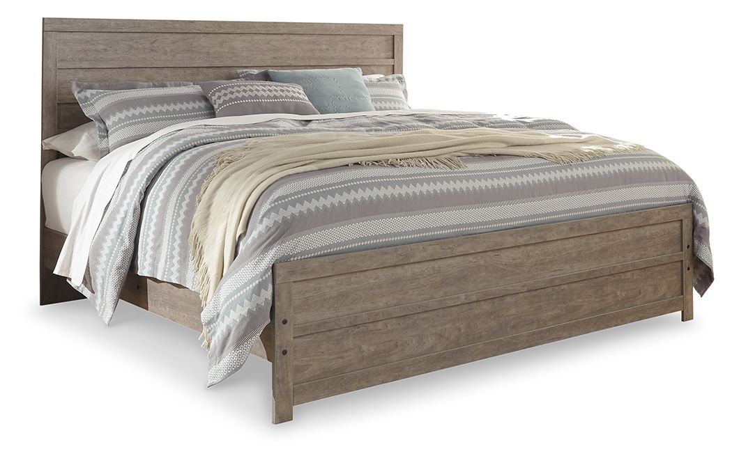 Culverbach - King Panel Bed - Gray