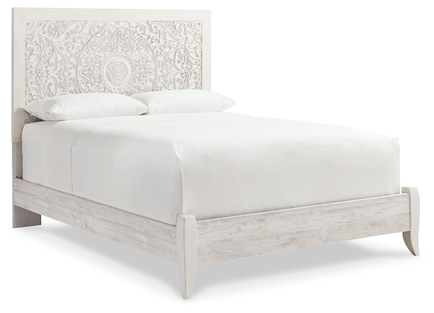 Paxberry - Queen Panel Bed - Whitewash