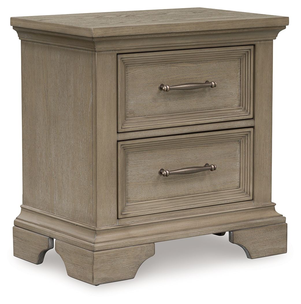 Vallardia - Two Drawer Night Stand - Light Grayish Brown