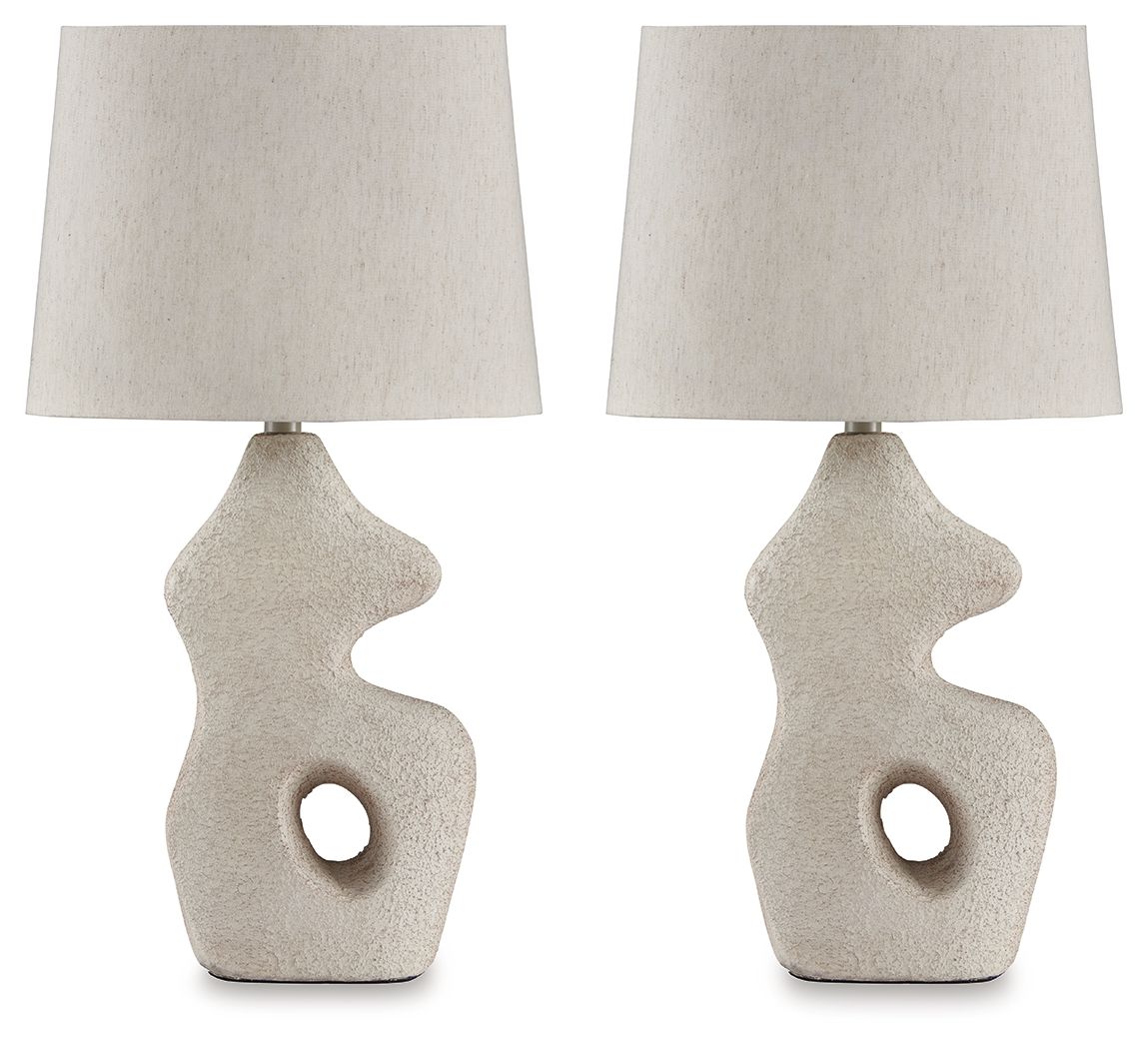 Chadrich - Paper Table Lamp - Antique Beige