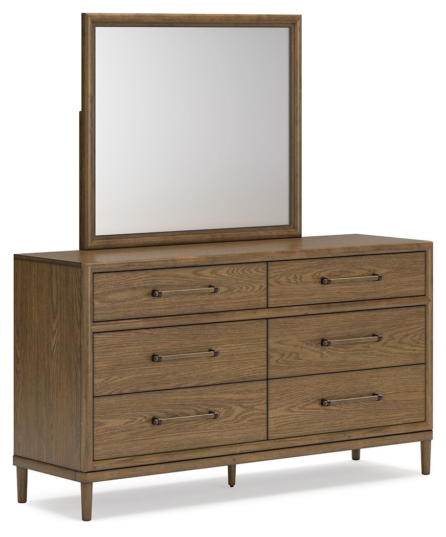 Roanhowe - Dresser And Mirror - Brown