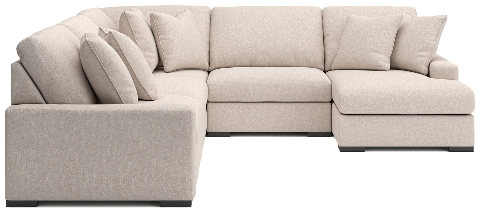 Calden - 5-Piece Sectional With RAF Corner Chaise - Oyster