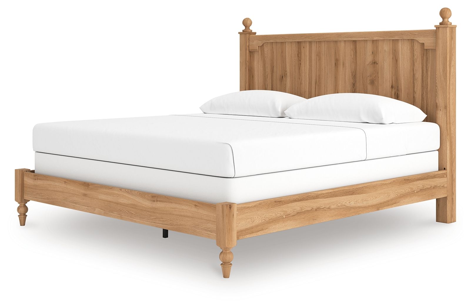 Galletyn - King Panel Bed - Warm Brown