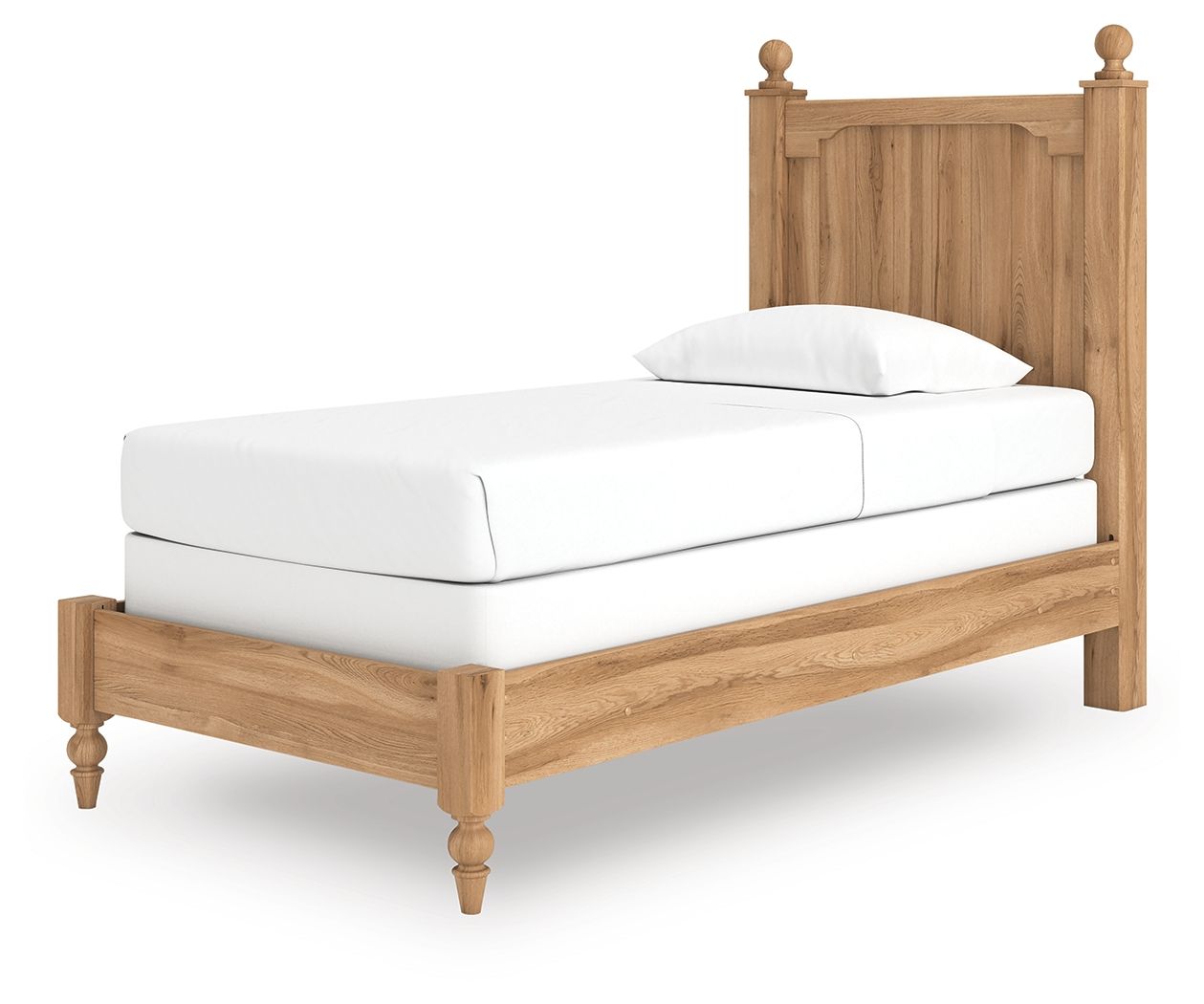 Galletyn - Twin Panel Bed - Warm Brown