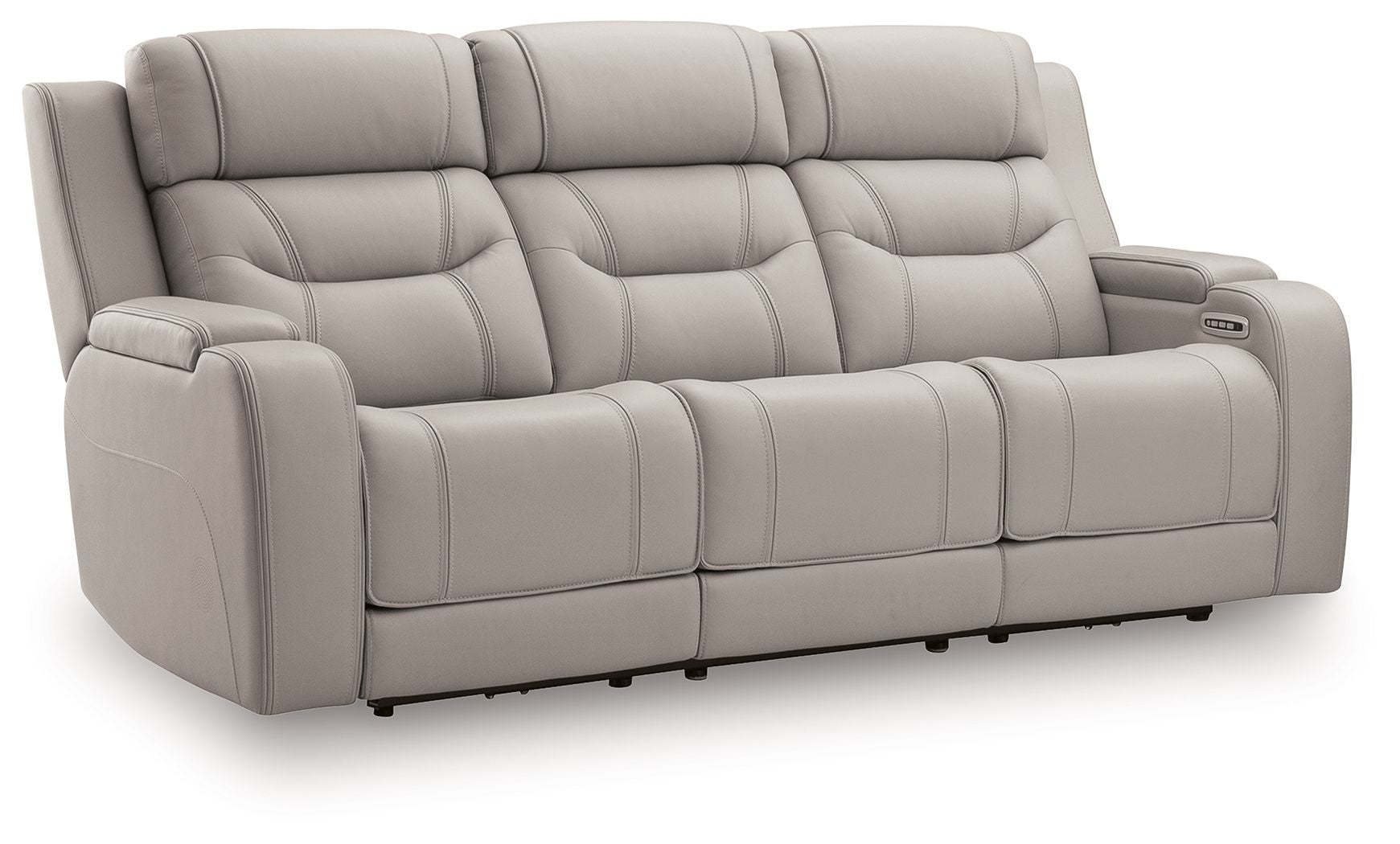 Dreamer - Power Reclining Sofa With Audio Seating - Gray
