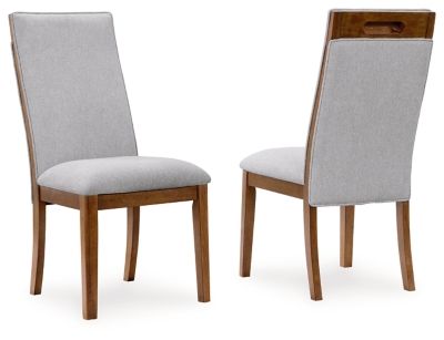 Lyncott - Dining Upholstered Side Chair - Beige / Brown