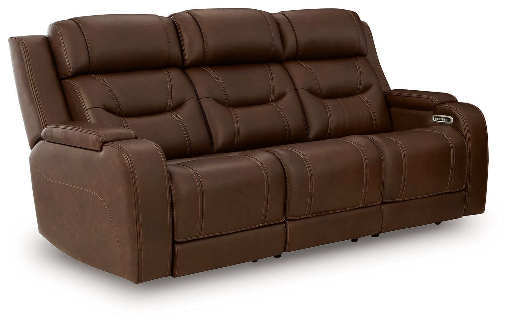 Dreamer - Power Reclining Sofa With Audio Seating - Brown