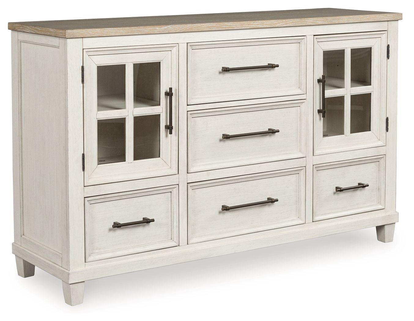 Shaybrock - Dresser - Antique White / Brown