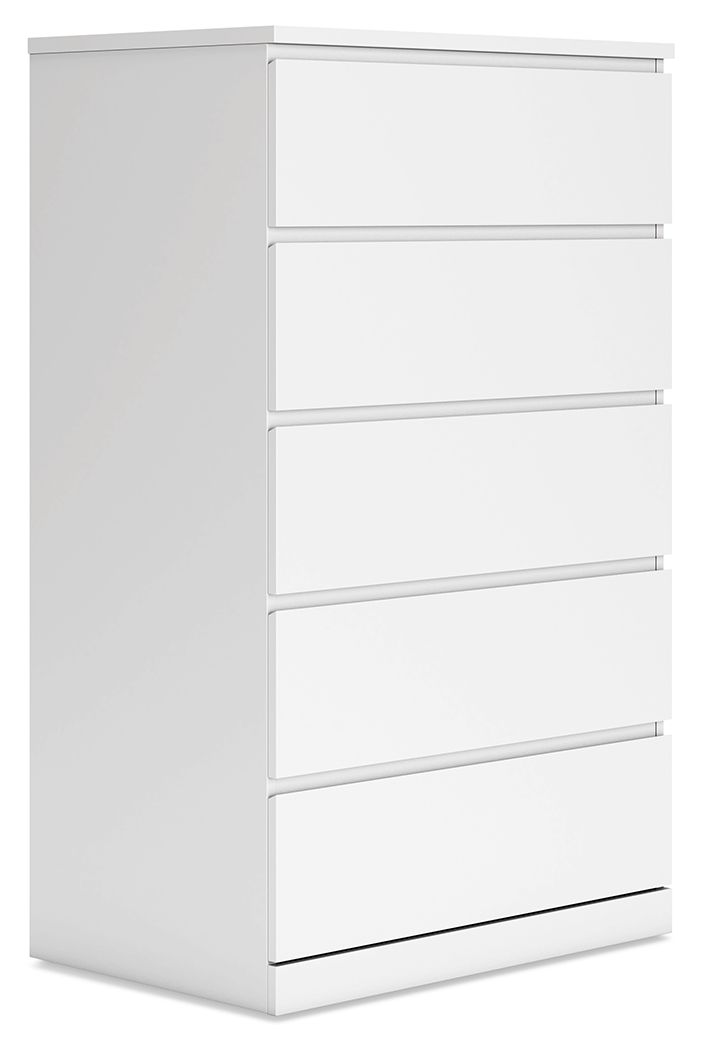 Onita - Five Drawer Chest - White