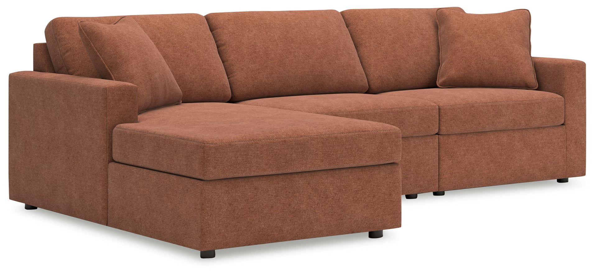 Modmax - 3-Piece Sectional With Laf Corner Chaise - Spice