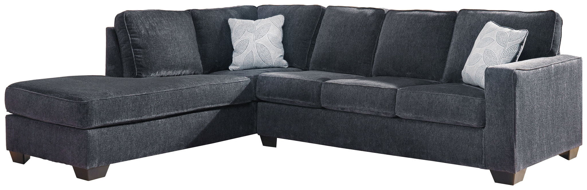 Altari - Left Arm Facing Corner Chaise With Sleeper 2 Pc Sectional - Slate