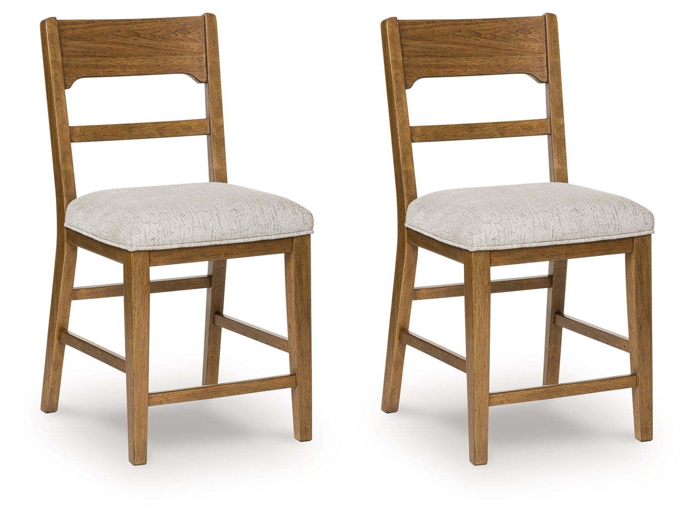 Cabalynn - Upholstered Barstool - Oatmeal / Light Brown