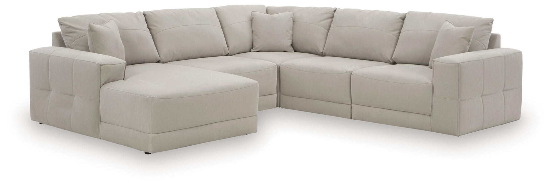 Next-Gen Gaucho - 5-Piece Sectional With LAF Corner Chaise - Gray