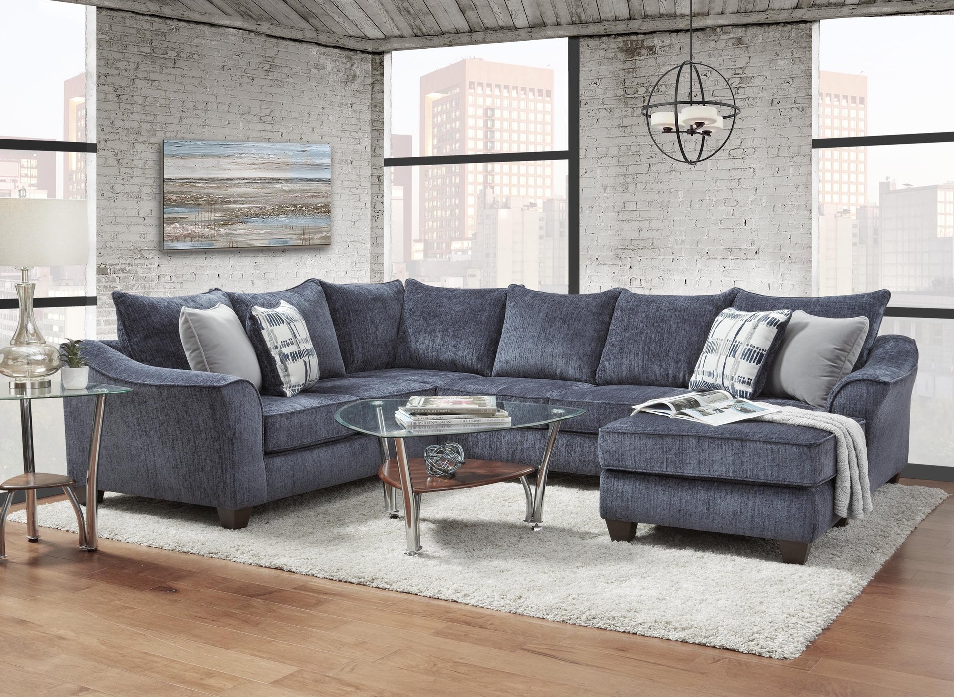 Captivate Lapis 3-Piece Sectional