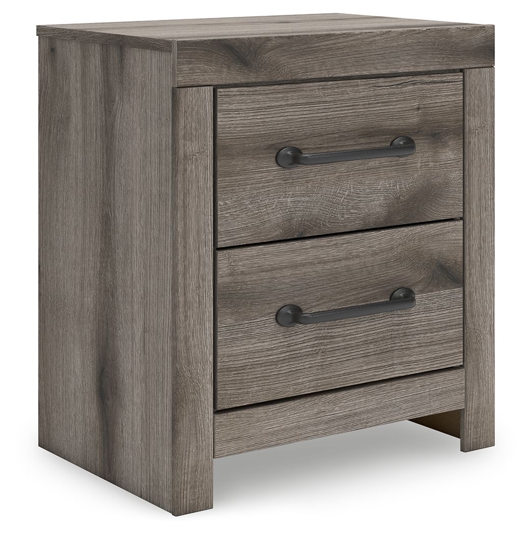 Urbanoore - Two Drawer Night Stand - Brown Gray