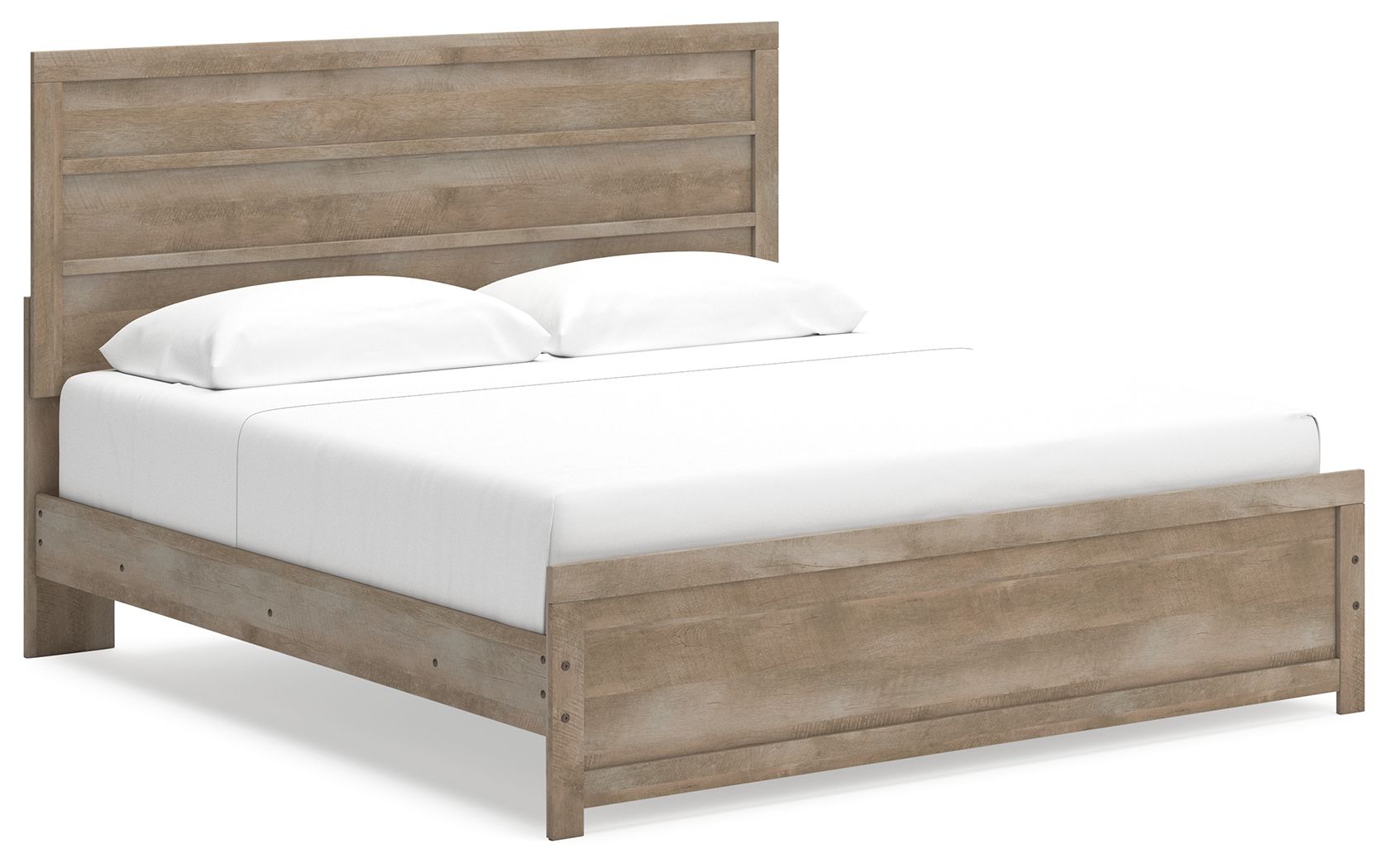 Gachester - King Panel Bed - Tan