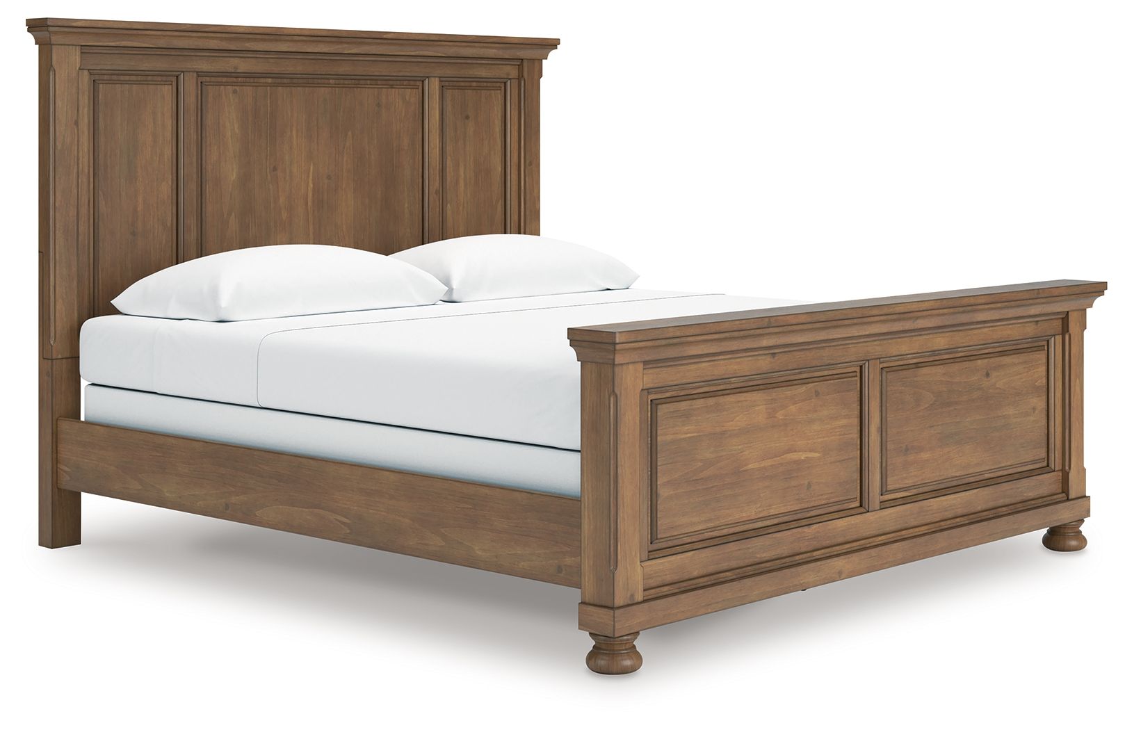 Vandenmore - King Panel Bed - Medium Brown