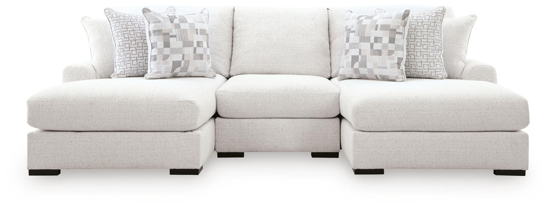 Wynncroft Manor - 3-Piece Double Chaise Sectional - Chalk