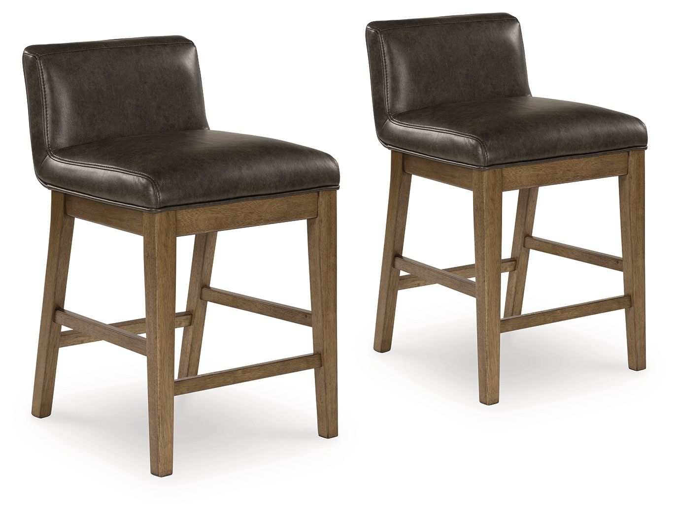 Cabalynn - Upholstered Barstool - Two-tone Brown