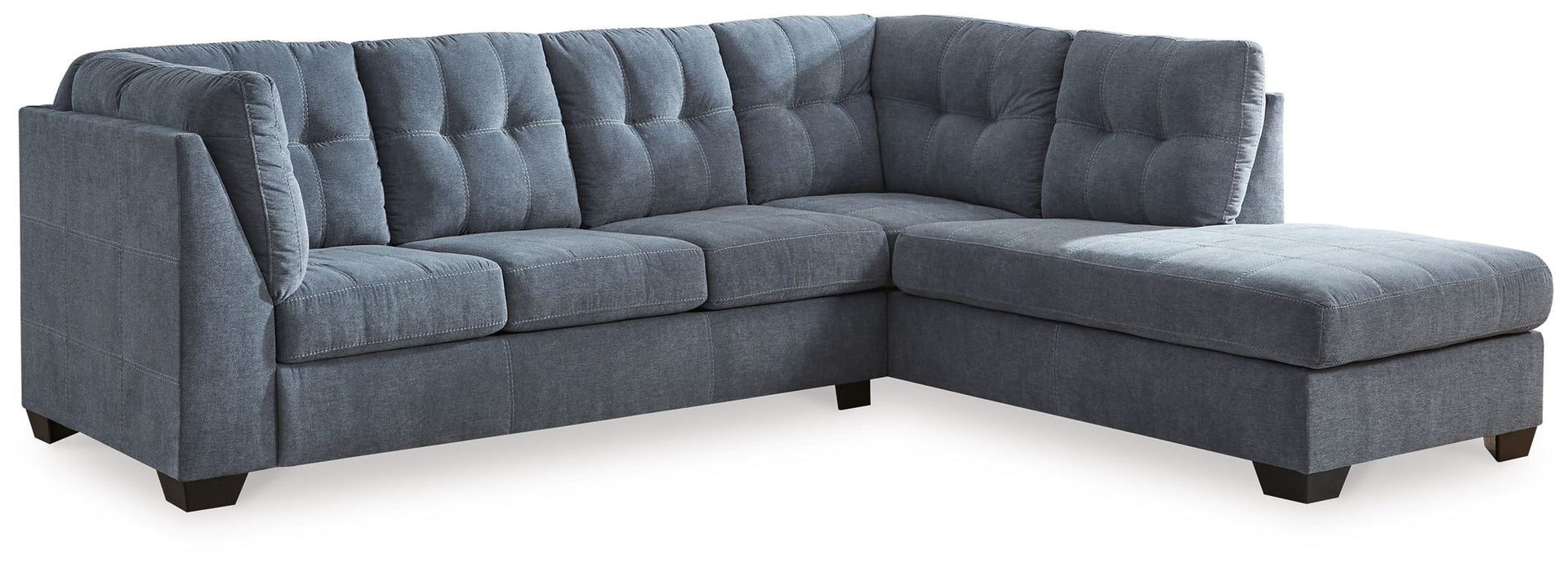 Marleton - 2-Piece Sectional With Raf Corner Chaise - Denim