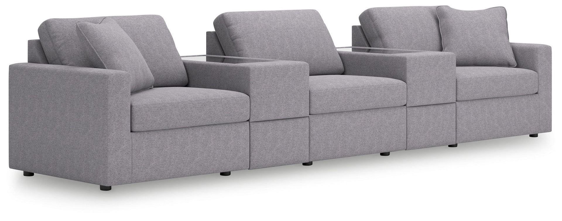 Modmax - 5-Piece Sectional With Storage Consoles - Granite